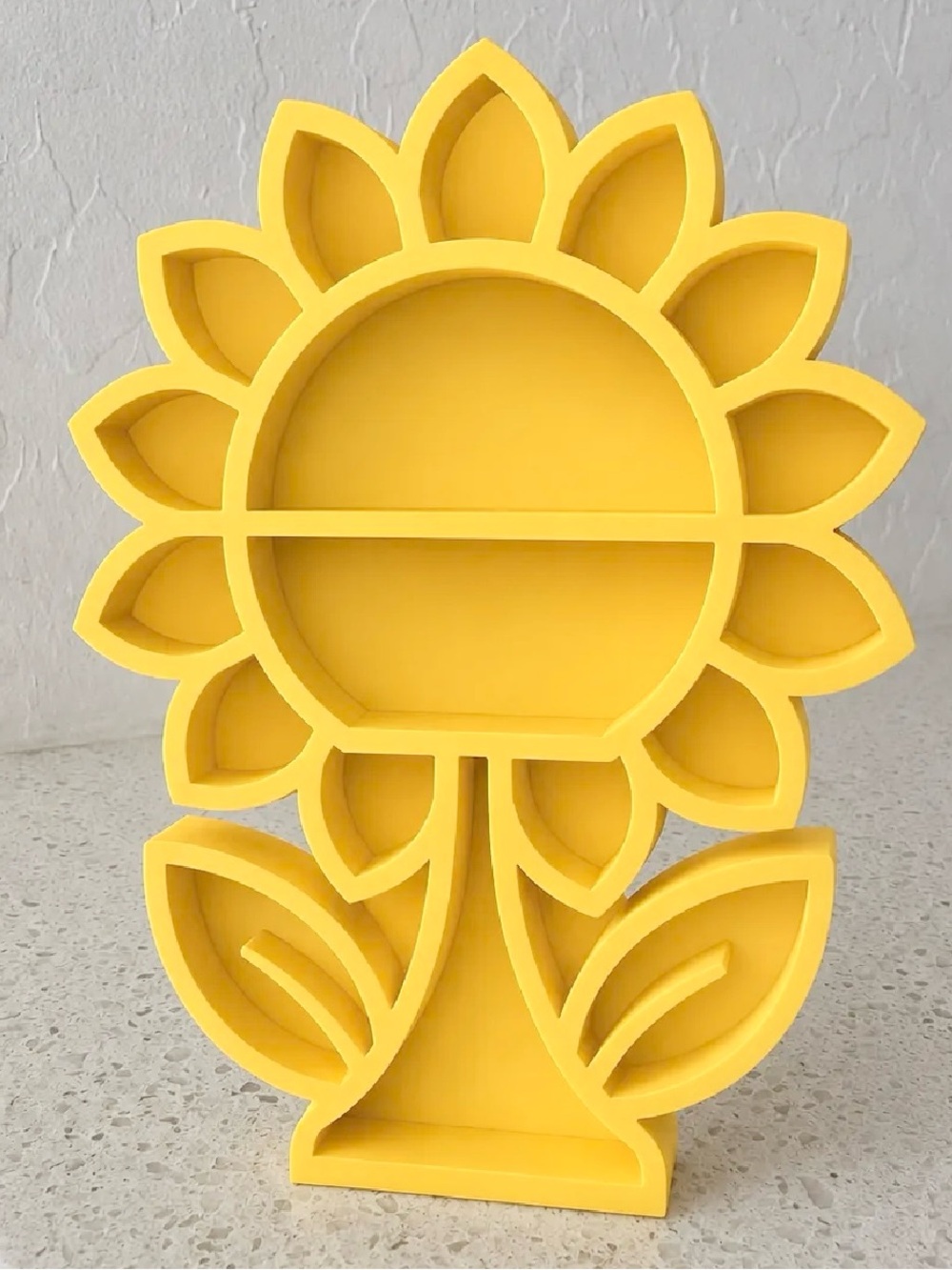 Sunny Yellow Sunflower Display Shelf